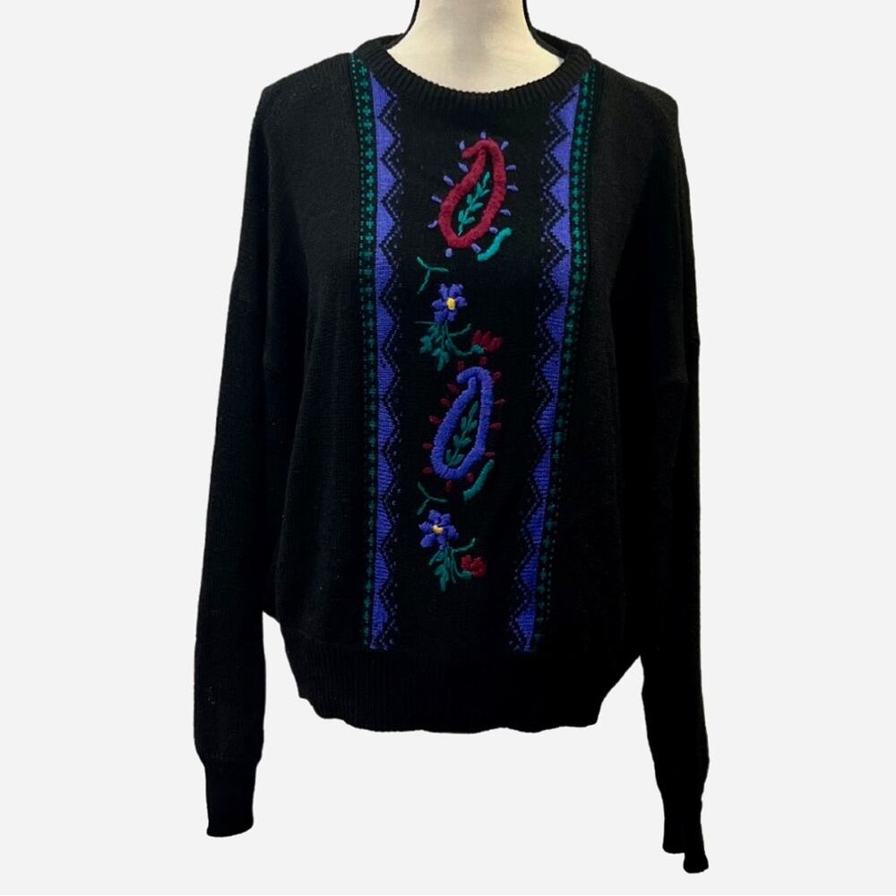 Koret Women's Vintage Embroidered Sweater Size 3X